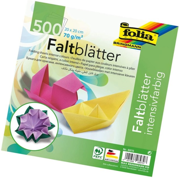 FOLIA 8970 Faltblätter 20x20cm 500 Blatt – Bild 2