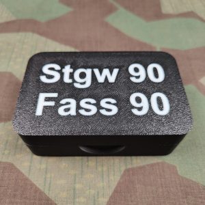 Verschlussbehälter für Sturmgewehr 90, schwarz