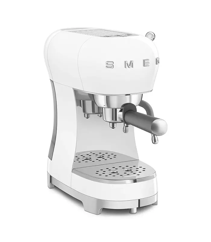 Smeg Manuelle Espressomaschine 50’s Style, Glänzend Weiß – ECF02WHEU – Bild 2