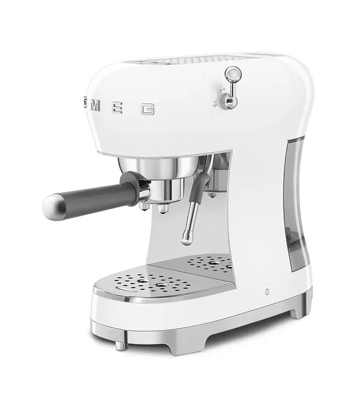 Smeg Manuelle Espressomaschine 50’s Style, Glänzend Weiß – ECF02WHEU – Bild 3