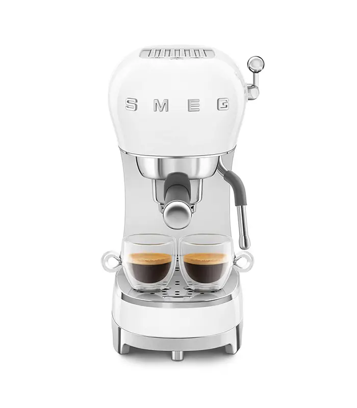Smeg Manuelle Espressomaschine 50’s Style, Glänzend Weiß – ECF02WHEU – Bild 5